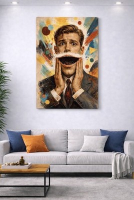 Unspoken Panic 1/50 Limited Edition Portrait 24x36 Canvas Art Silverline Gallery