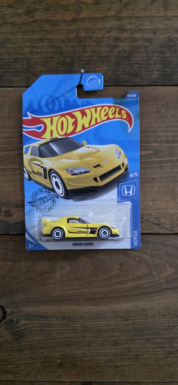 2020 Hot Wheels HONDA 4/5 Honda S2000 153/250 (Yellow)