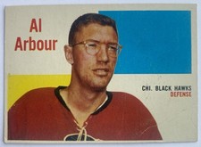 1960-61 Topps Al Arbour #64 Chicago Blackhawks Vintage Hockey