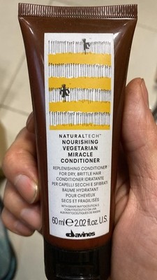 2 pcs davines naturaltech nourishing VEGETARIAN MIRACLE CONDITIONER 60ml
