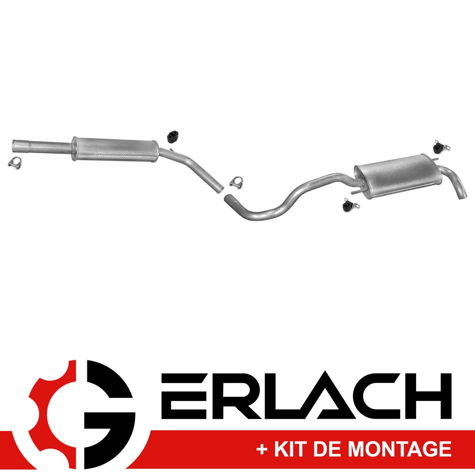 Échappement silencieux VW Polo 1.4 16V idéal pour réparation contrôle technique