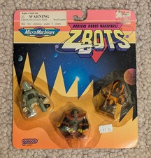 1993 Galoob Z-Bots Micro Machines 3 Pack Tallon Nekur Samur MOC Sealed