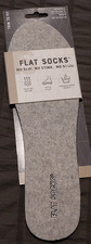 Women's Flat Socks Cut to Fit up to sz 11 Gray -5447