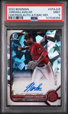 2022 Bowman Chrome Prospect Auto Jordan Lawlar Atomic Refractor /100 PSA 9