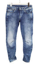 G-STAR Arc 3D Mid Skinny Jeans Women's W29 Strongly Faded Whiskers Zip Fly