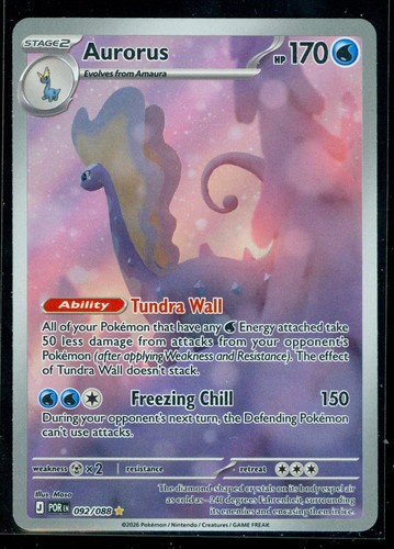 Pokemon AURORUS 092/088 - Perfect Order - ILLUSTRATION RARE - MINT