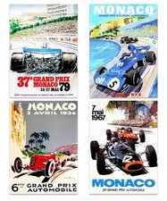 BNWT UNBRANDED x6 Grand Prix Classic Canvas Wall Art CG U04