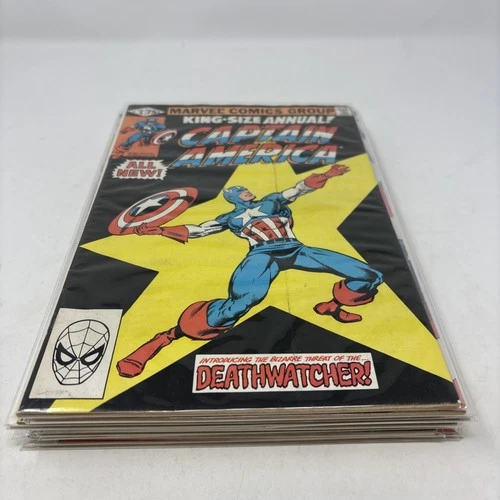 Comic Books Vintage Lot Of 10 Assorted Captain America Hawkman Hex Marvel DC