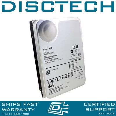Seagate Exos X16 10TB 4Kn ISE SAS Hard Drive equiv ST10000NM008G ST10000NM0206 - Image 1 of 3