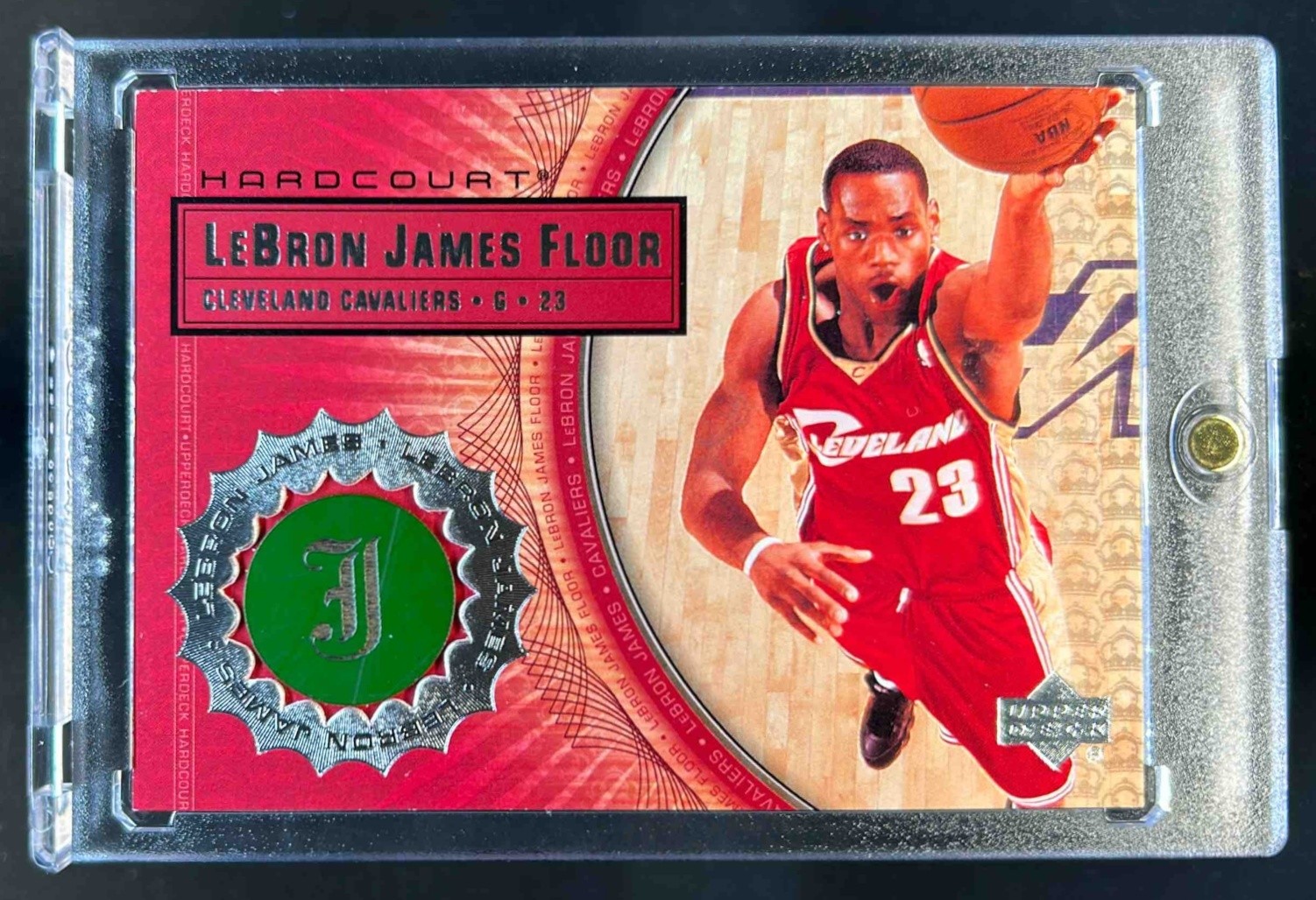 2003-04 Upper Deck Hardcourt LeBron James Floor Rookie RC #LB7 Cavaliers