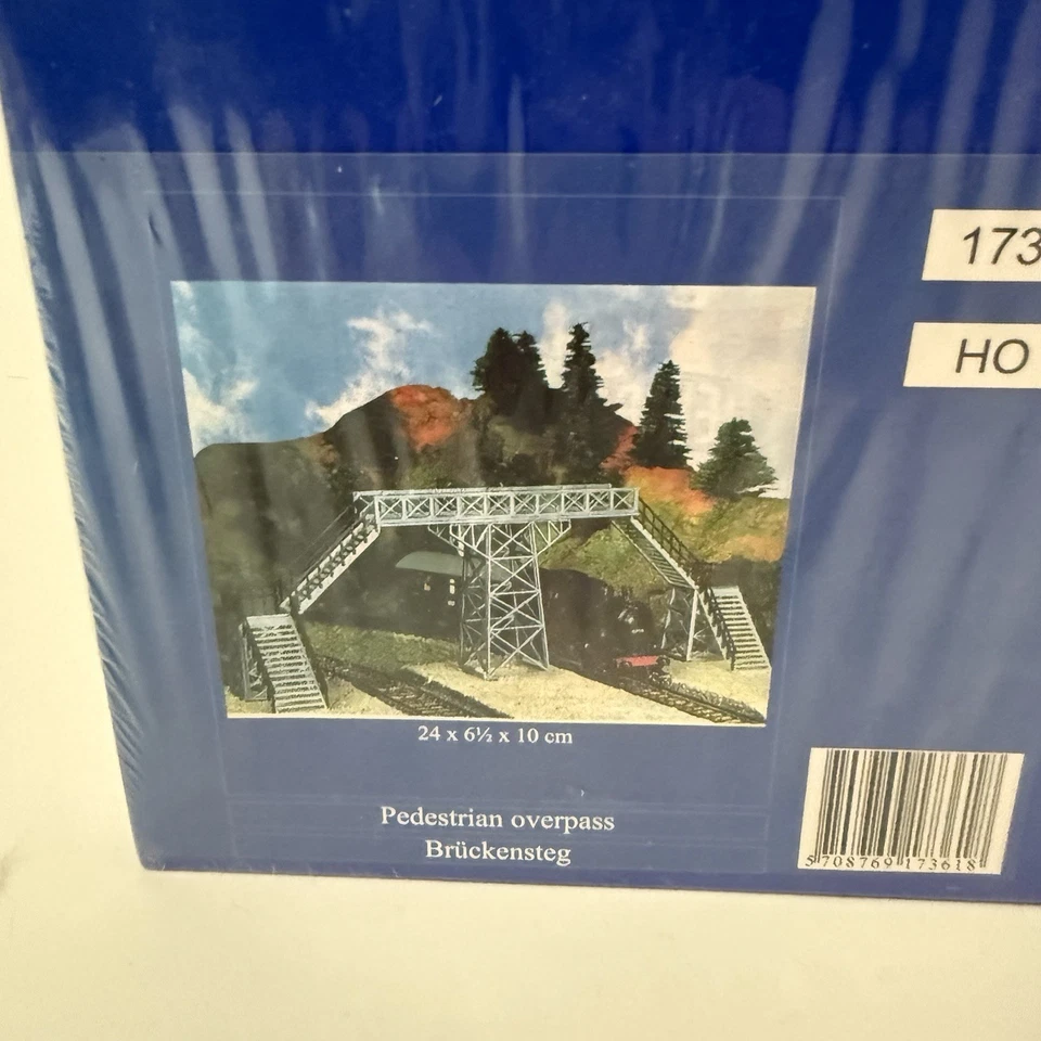 Heljan HO Scale Pedestrian Overpass 1736 Sealed In Box Vintage  - Image 2 of 4