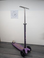 Maxi Micro Scooter - Maniglia 3 Ruote e Barra a T - Viola e Nero