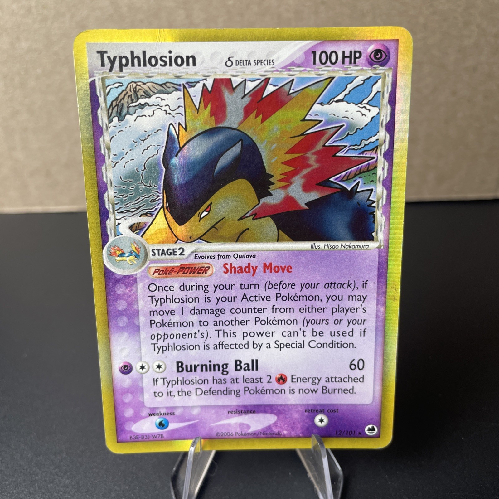 Typhlosion 12/101 Holo Rare Dragon Frontiers Pokemon Holo MP/HP