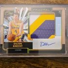 Panini 2024-25 One and One Dalton Knecht Lakers Fractal Patch Auto /25 FPA-KNE