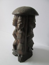 Makonde Holz Skulptur Schnitzfigur afrikanische Kunst sehr schwer 3,3 kg