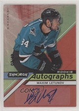 2020-21 Upper Deck Synergy Rookie Auto Red 7/49 Maxim Letunov #AR-ML Auto 07pz