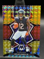 2022 Panini Mosaic Rookies Velus Jones Jr. #337 Choice Fusion Red & Yellow /80