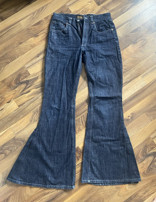Freeman T. Porter Damen Jeans Schlaghose blau Gr. 28 Denim dunkle Waschung