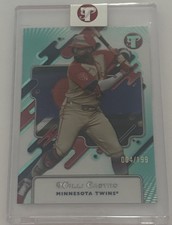 2025 Topps Pristine Baseball  Willi Castro Aqua Refractor / 199 Encased + Base