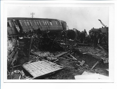 C4273/ Witham Essex 7.3.1950 Eisenbahn-Katastrophe Foto 18 x 13 Großbritannien