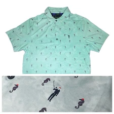 William Murray Golf Polo Shirt Men’s M I See Horses Green DISCONTINUED NWOT