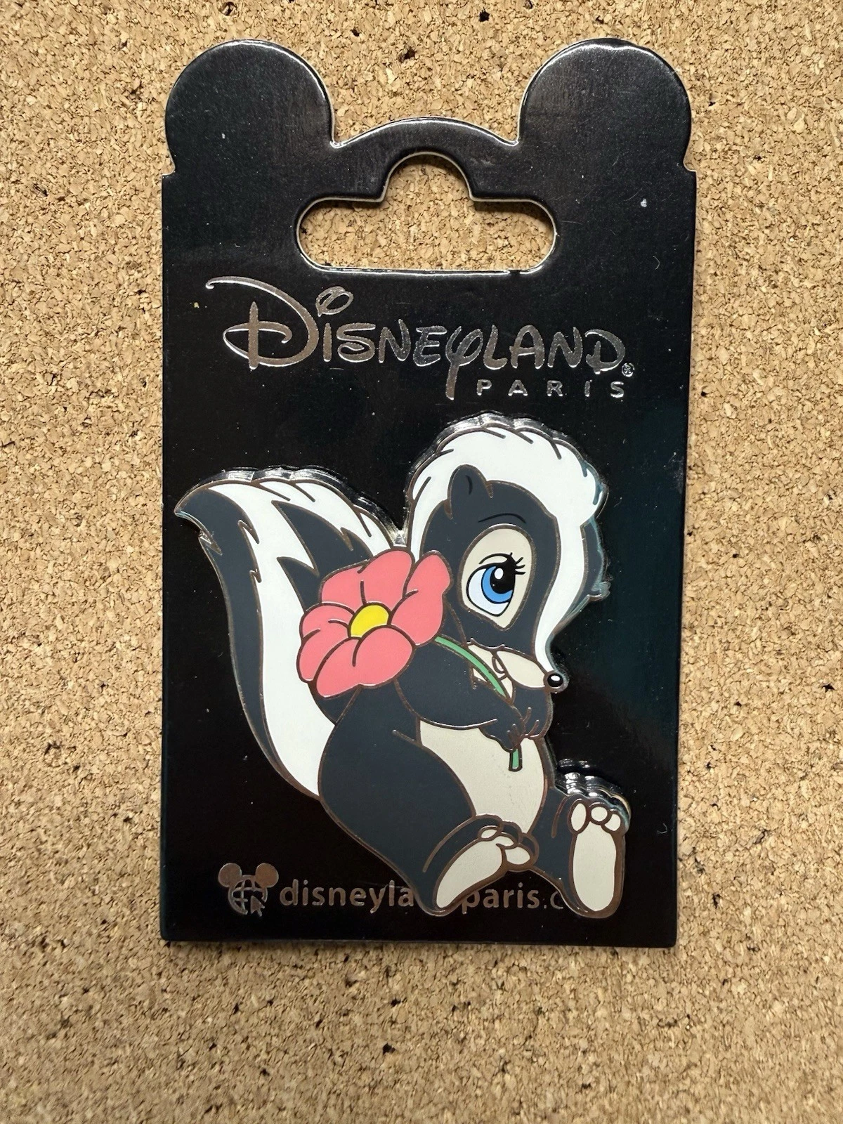 Retired Disneyland Paris 2019 Skunk Flower with a Flower Pin Disney DLP