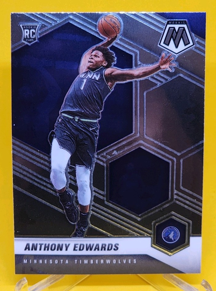Anthony Edwards 2020-21 Mosaic Basketball Rookie Card #201