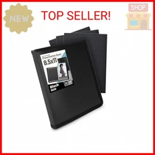 Dunwell Art Portfolio 8.5x11 Folder (Black), Mounting Paper, Portfolio Binder fo