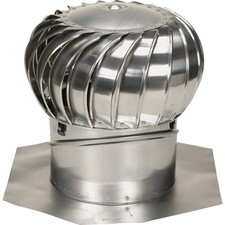 AirVent 12 In. Aluminum Internally Braced Wind Turbine Attic Vent TIBS0000