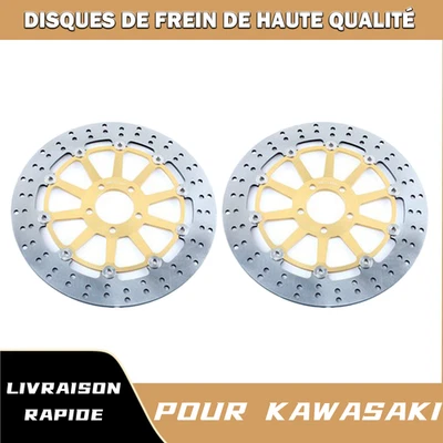 Disques de frein Avant pr Kawasaki NINJA ZX7R ZX-7RR 96-03 ZXR 750 91-98 ZX9R 04 - Photo 1/4