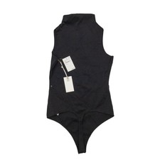GOOD AMERICAN Black Sleeveless Mock Neck Bodysuit   Size 3   NWT