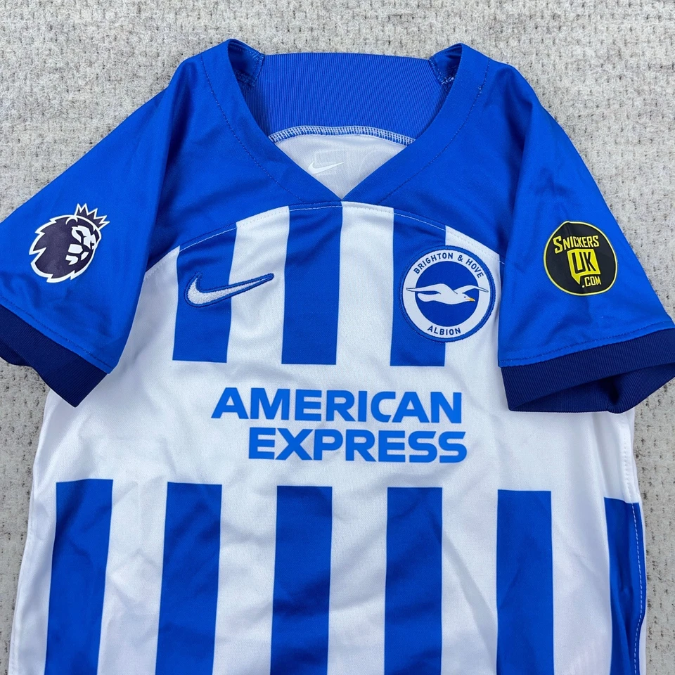 Camiseta de fútbol local Brighton Hove Albion 2020 2021 Nike niños XS jóvenes Foto 4 de 4