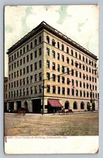 Postcard Florida Jacksonville Dual-Upchurch Building Wagons UDB J991