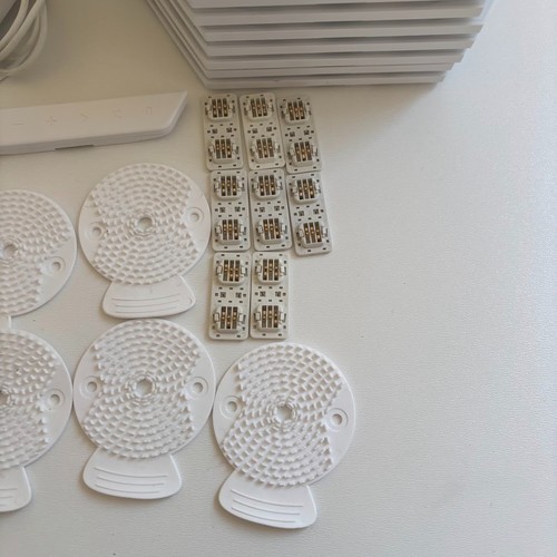 Nanoleaf NL42-0002HX-9PK Pannelli luminosi LED a forma esagonale - 9 pezzi - Multicolore - Foto 3 di 9