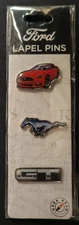 FORD PINS "FORD MUSTANG GT" (3 SET)  LIMITED THE SIZE EACH  1 1/2 INCHES.
