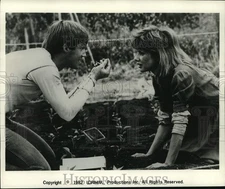 1982 Press Photo Richard Thomas, Actress Rosanna Arquette in "Johnny Belinda"