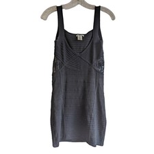 Charlotte Russe Sz M Bodycon Mini Little Black Dress Lace Cutout Sides Cocktail