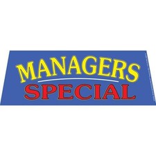 MANAGERS SPECIAL Windshield Banner