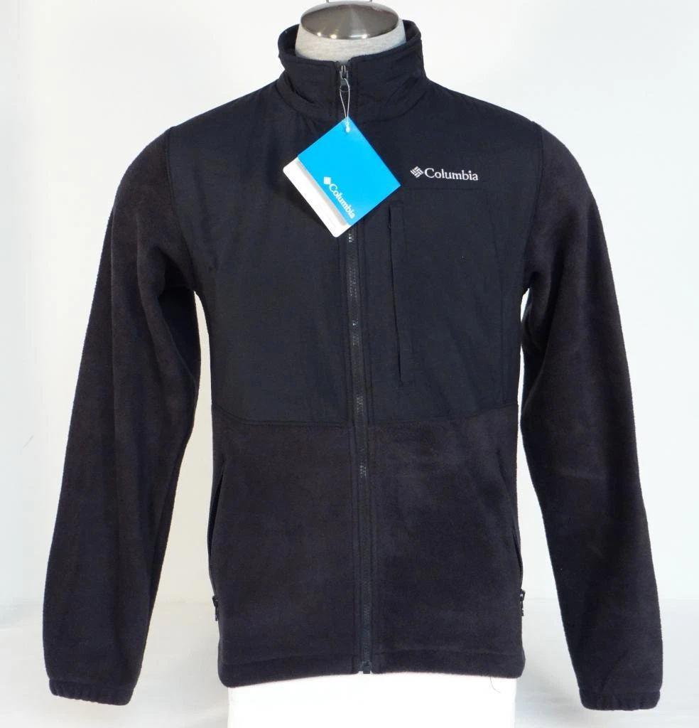 Columbia Loganville Trail 2.0 Black Full Zip Fleece Jacket Mens NWT