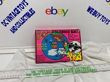 Vintage 1993 Balzac Earth Coloring Balloon Ball Beach Ball Whamo Craft Kit