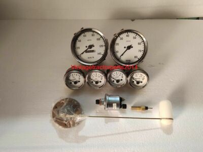 Smiths Elec Temp+Oil+ Volt+ Fuel+ Speedo 0-140KMH + 0-80RPM 100mm + 3 senders WC
