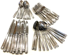 48 PC Continental Cambridge Glossy 18/10 Stainless Flatware