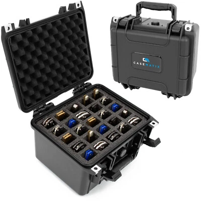 CASEMATIX 25 Folding Knife Case – Waterproof Pocket Knife Holder & Organizer Box