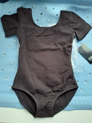 Balletttrikot von Bloch kurzarm schwarz Gr. 110
