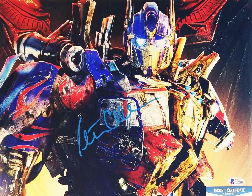 PETER CULLEN OPTIMUS PRIME SIGNED 11X14 TRANSFORMERS PHOTO BECKETT BAS COA 501 