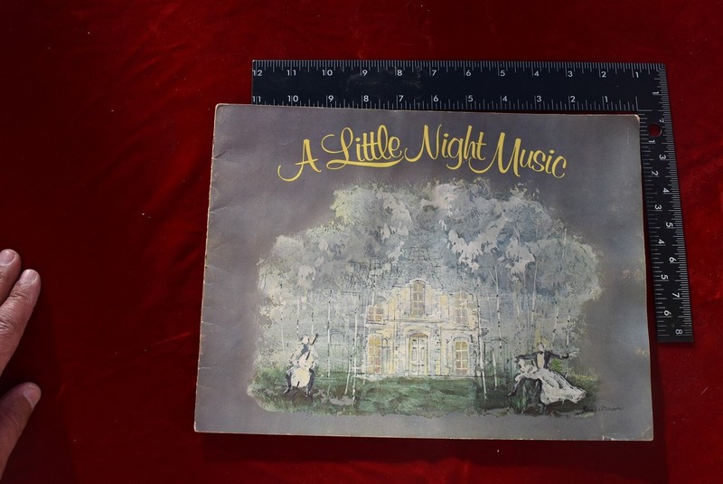LITTLE NIGHT MUSIC JEAN SIMMONS MARGARET HAMILTON Musical BROADWAY Program Book