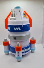 Spaceship with 10 Astronauts 12" by 8"