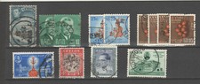 CEYLAN : LOT DE 12 TIMBRES OBLITÉRÉS avec DOUBLES