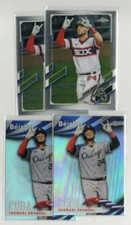YASMANI GRANDAL CHICAGO WHITE SOX INSERT REFRACTOR 4X LOT 2021 TOPPS CHROME 