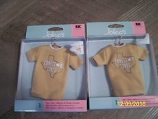 BRAND NEW! 2 TEXAS LONESTAR STATE MINI T-SHIRT + HANGER ADHESIVE CRAFTS!
